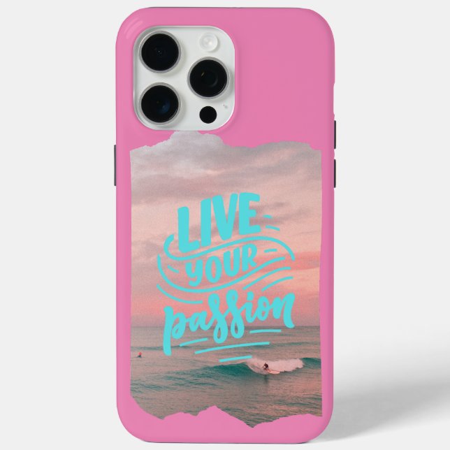 Funda De Case-Mate Para iPhone vivir tu pasión (Reverso )