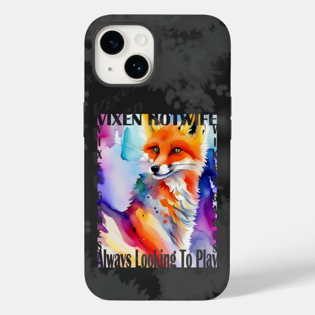 Funda De Case-Mate Para iPhone Vixen Hotwife Siempre Buscando Jugar (Reverso )