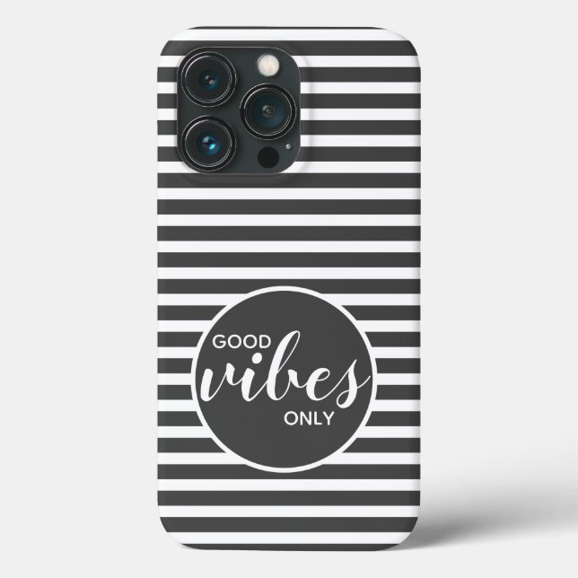 Funda De Case-Mate Para iPhone Voces Buenas Sólo Motivación Cita Rayos Gris (Reverso )