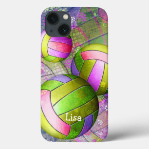 Funda Para iPhone 13 Voleibol de Chicas Grungy
