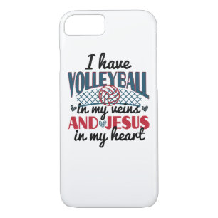 Funda Para iPhone 8/7 Voleibol en mis venas Jesús en mi coche del