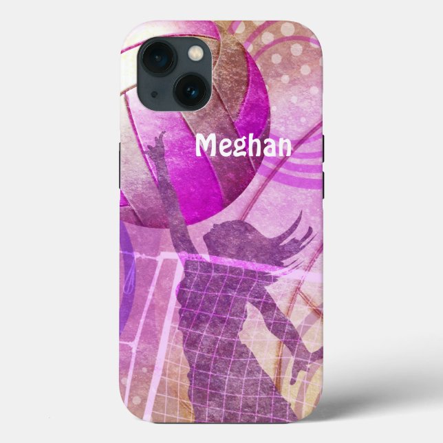 Funda De Case-Mate Para iPhone Voleibol femenino (Reverso )