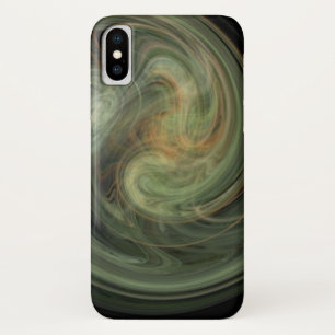 Funda Para iPhone X VORTEX LUMINOSO, amarillo gris blanco vibrante