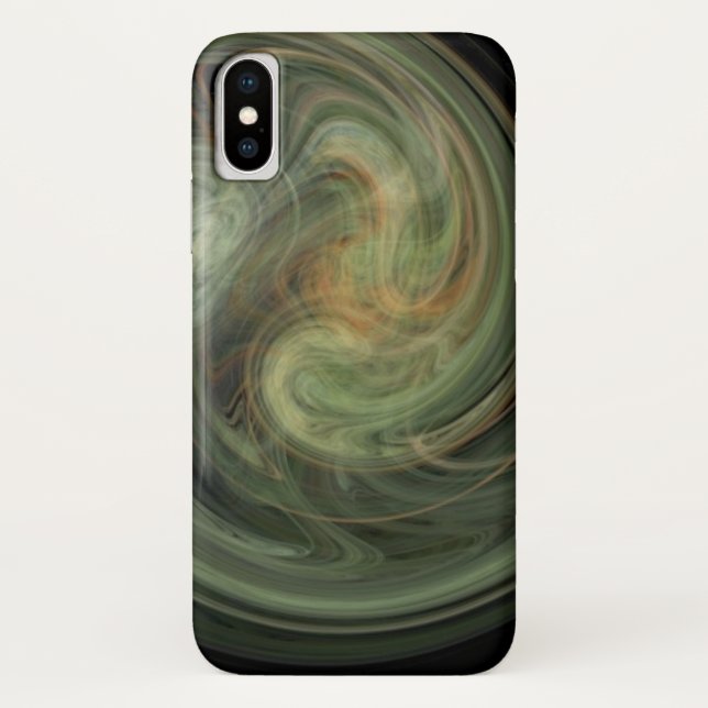 Funda De Case-Mate Para iPhone VORTEX LUMINOSO, amarillo gris blanco vibrante (Reverso)