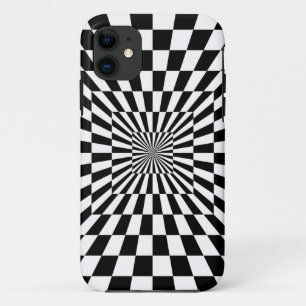 Funda Para iPhone 11 Vórtex negro y blanco controlado   Personalizado