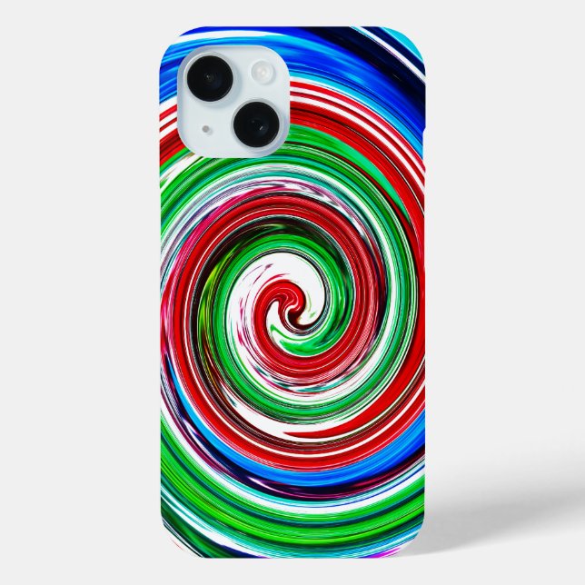 Funda De Case-Mate Para iPhone Vórtice colorido (Reverso )