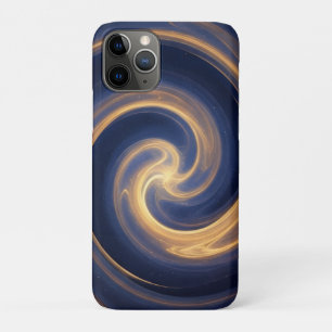 Funda Para iPhone 11 Pro Vórtice Cósmico de Luz Dorada