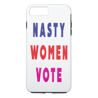 Funda Para iPhone 8 Plus/7 Plus Votación de mujeres desagradables de la Marina azu