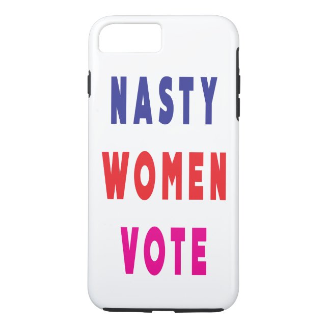 Funda De Case-Mate Para iPhone Votación de mujeres desagradables de la Marina azu (Reverso)