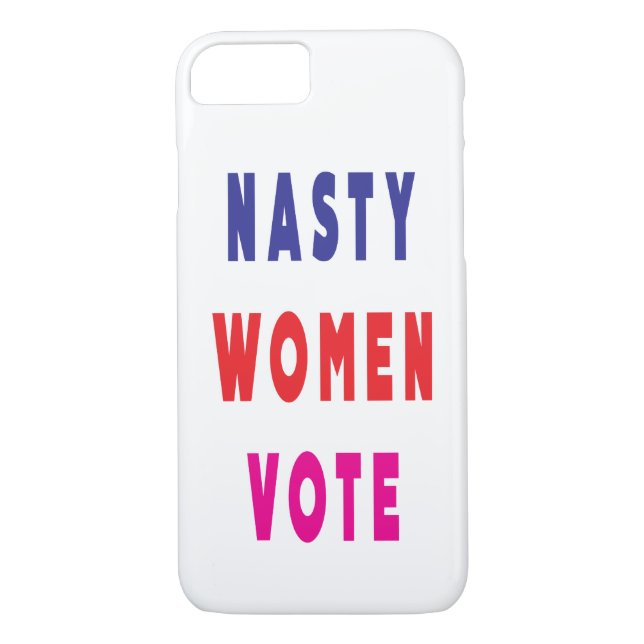Funda De Case-Mate Para iPhone Votación de mujeres desagradables de la Marina azu (Reverso)