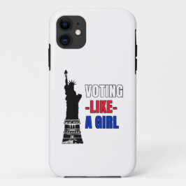 Funda Para iPhone 11 Votar como un Chica