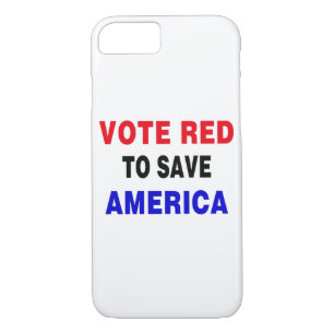 Funda Para iPhone 8/7 Votar en rojo para salvar a Estados Unidos