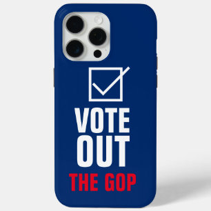 Funda Para iPhone 15 Pro Max Votar fuera el GOP Blue Checkmark