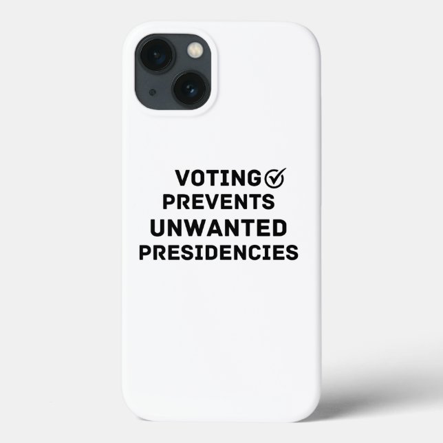 Funda De Case-Mate Para iPhone Votar impide que las presidencias no deseadas den  (Reverso)