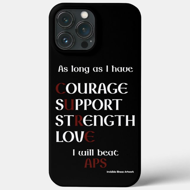 Funda De Case-Mate Para iPhone Voy a vencer...APS (Reverso )