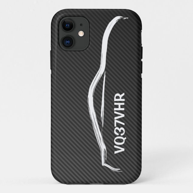 Funda De Case-Mate Para iPhone "VQ37VHR" 370z con la falsa fibra de carbono (Reverso)