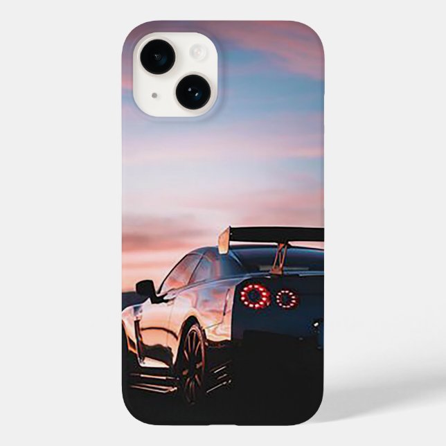 Funda De Case-Mate Para iPhone vuelo en coche deportivo de moda (Reverso )
