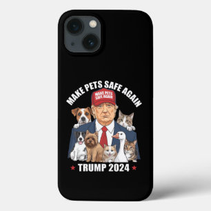 Funda Para iPhone 13 Vuelva a ser seguro para las mascotas Trump 2024 S