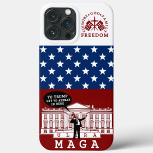 Funda Para iPhone 13 Pro Max Vuelve Trump 2024   Whitehouse ULTRA MAGA