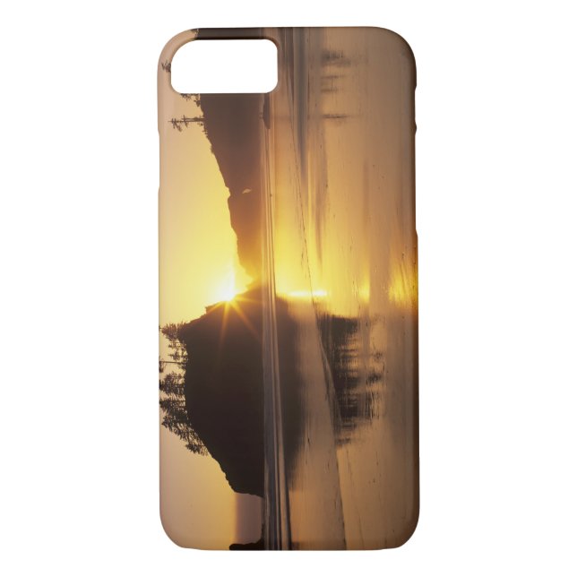 Funda De Case-Mate Para iPhone WA, Olympic NP, Second Beach al atardecer (Reverso)