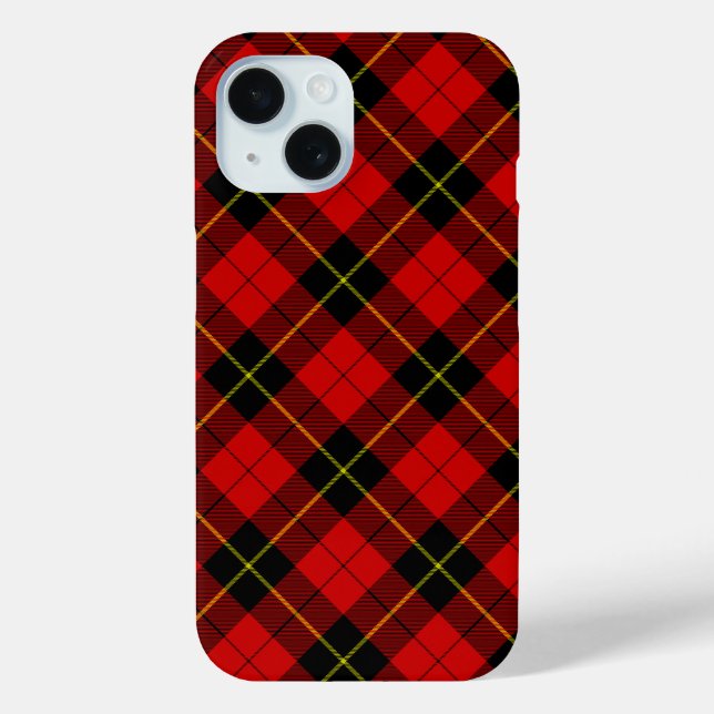Funda De Case-Mate Para iPhone Wallace Red Tartan (Reverso )