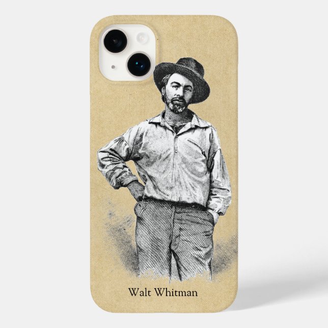 Funda De Case-Mate Para iPhone Walt Whitman deja la hierba (Reverso )