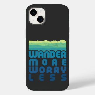 Funda Para iPhone 14 Plus De Case-Mate Wander More Worry Menos/azul gradiente Funda-Mate 