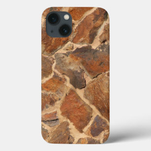 Funda Para iPhone 13 Warm Stonewall Pattern Golden