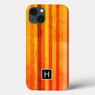 title_seo2 Warm Weathered Naranja Tiras Rojas Monograma