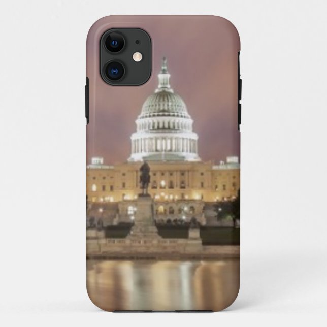 Funda De Case-Mate Para iPhone Washington DC, edificio del capitolio (Reverso)