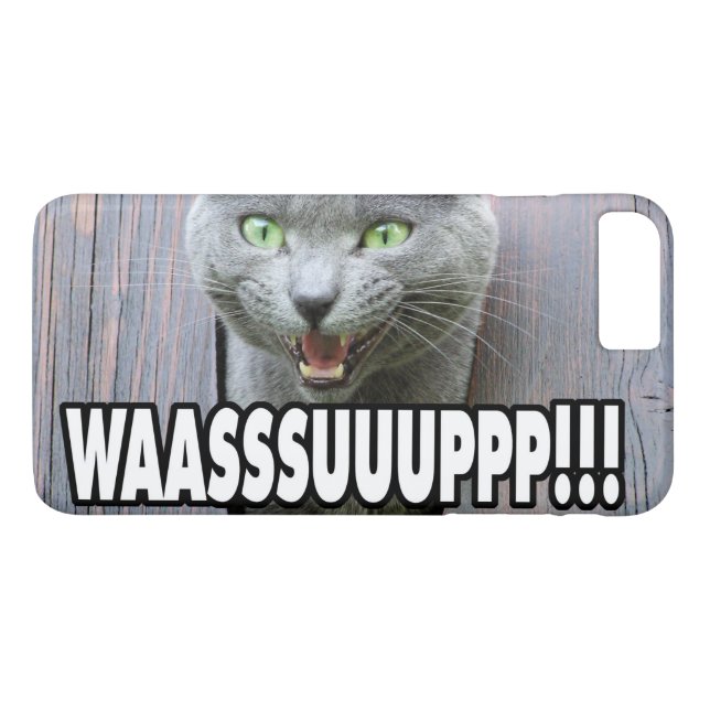 Funda De Case-Mate Para iPhone WASSUP - Meme Cat (Reverso (horizontal))