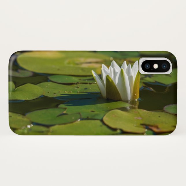 Funda De Case-Mate Para iPhone Water Lily Blossom (Reverso (horizontal))