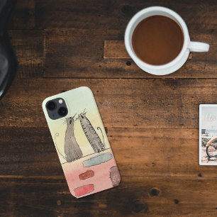 Funda Para iPhone 13 Watercolor Alley Cats