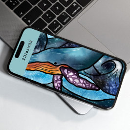Funda Para iPhone 11 Watercolor Ballena Tropical