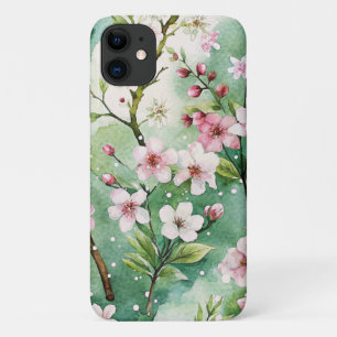 Funda Para iPhone 11 Watercolor Cherry Blossoms