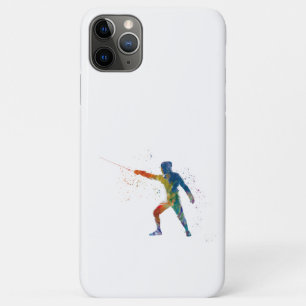 Funda Para iPhone 11 Pro Max watercolor fencing