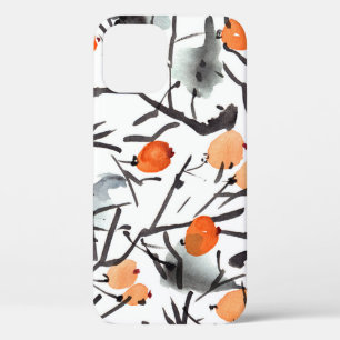 Funda Para iPhone 12 Watercolor Ink Berries deja Ilustracion
