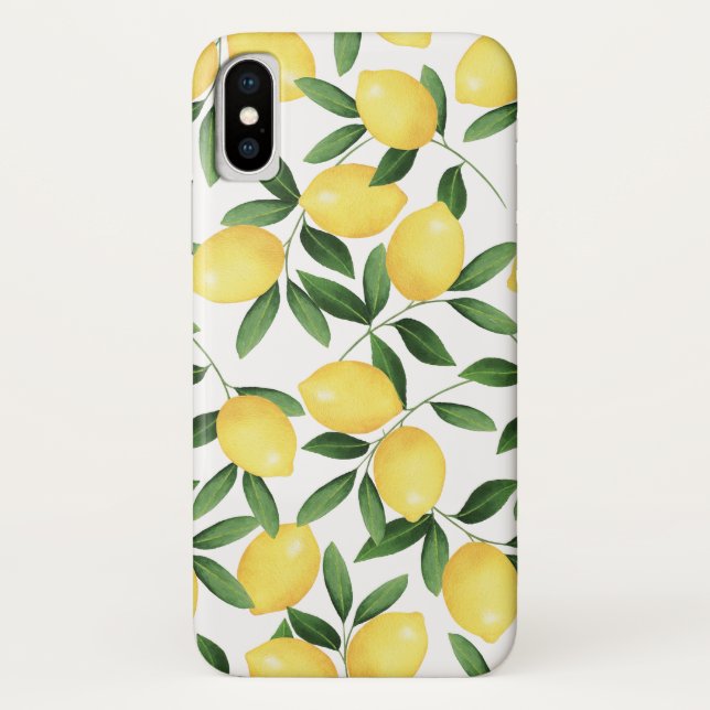 FUNDA DE Case-Mate PARA iPhone WATERCOLOR LEMONS (Reverso)