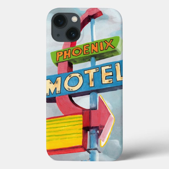 Funda De Case-Mate Para iPhone Watercolor Phoenix Motel (Reverso)