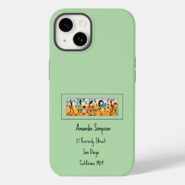 Funda Para iPhone 14 De Case-Mate Watercolor Resumen de arte africano break Dance