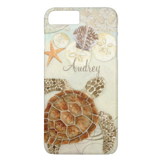 title_seo2 WatercolorArt Sea Turtle Coastal Beach Shells