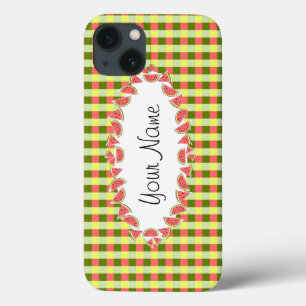 title_seo2 Watermelon Check Classic oval 'Name' horizontal