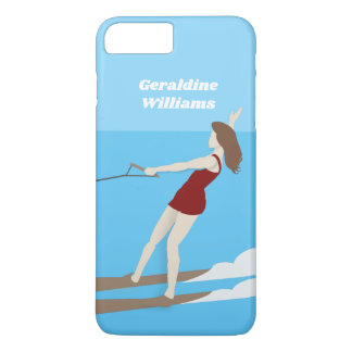 Funda Para iPhone 8 Plus/7 Plus Waterski de estilo vintage