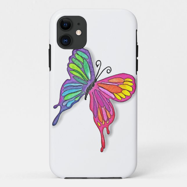 Funda De Case-Mate Para iPhone Watery Butterfly (Reverso)