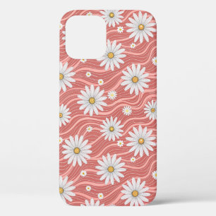 Funda Para iPhone 12 Wavy Pink Daisies