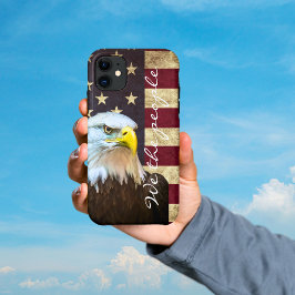 Funda Para iPhone 11 We The People American Flag Bald Eagle