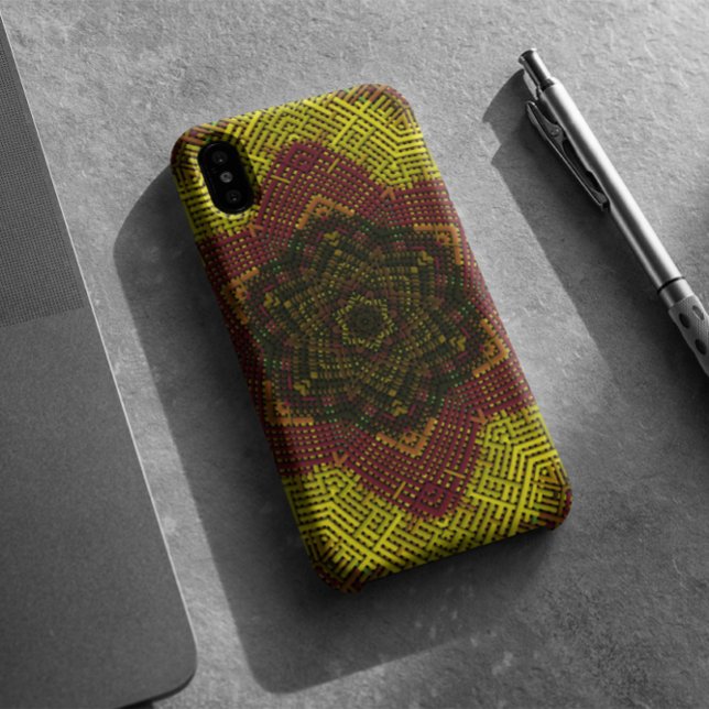 Funda De Case-Mate Para iPhone Weave Mandala Amarillo y Naranja (Subido por el creador)