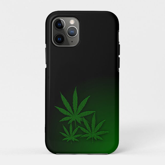 Funda De Case-Mate Para iPhone Weed Triple Leaf (Reverso)