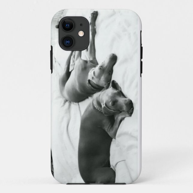 Funda De Case-Mate Para iPhone Weimaraners perezoso (Reverso)