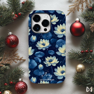 Funda Para iPhone 14 Pro De Case-Mate Wellness Lotus Blossom amarillo suave y azul profu